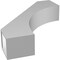 Ekena Millwork 6-in. W x 26-in. D x 32-in. H Westlake Architectural Grade PVC Knee Brace BRCP06X26X32WTL - alternate 2